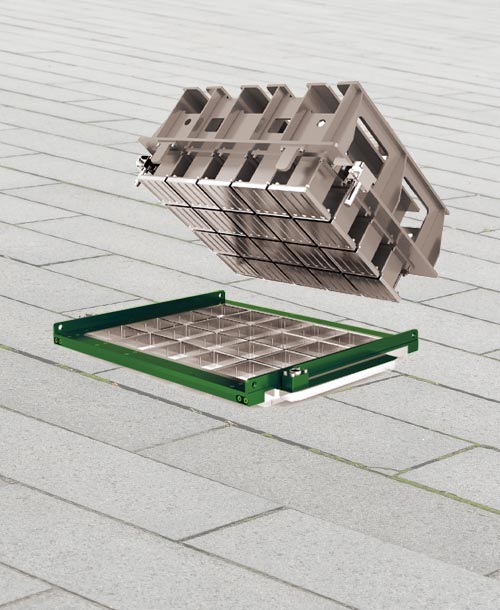 Zementbeton-Ziegelform